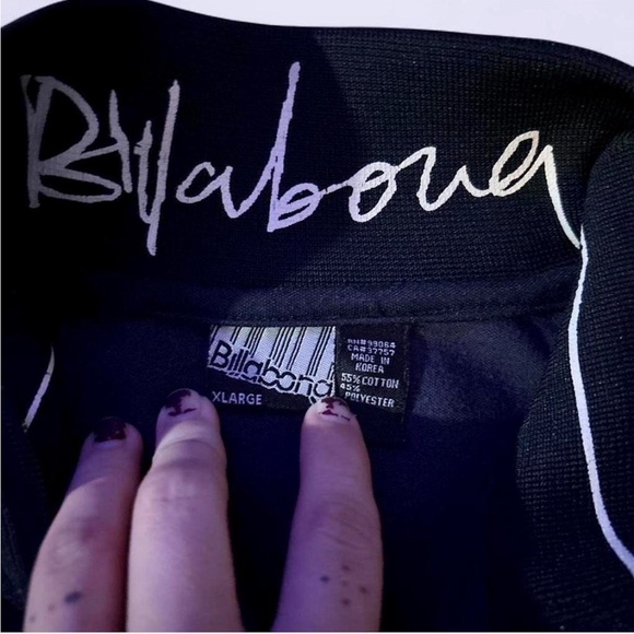 Vintage Billabong Zip-Up Track Jacket - Navy Blue XL - Picture 6 of 8